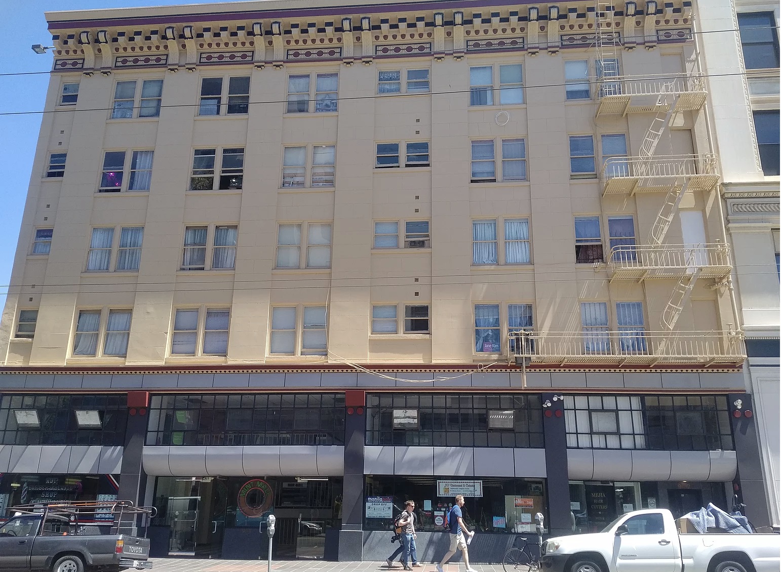 exterior of 5-story mint all as seen from street level